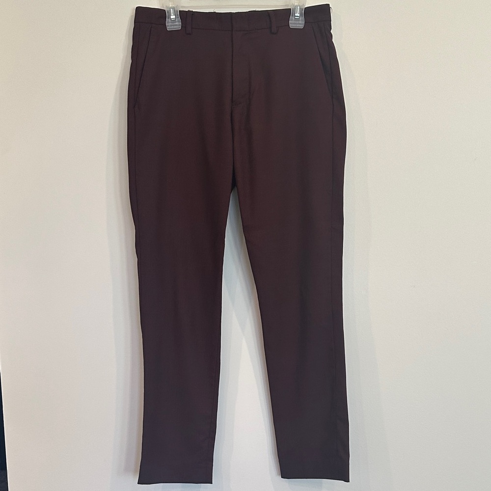 J.Crew Ludlow Slim-Fit, Stretch 4-Season Wool Pants in Mahogany , 31 X 32 - Picture 5 of 8
